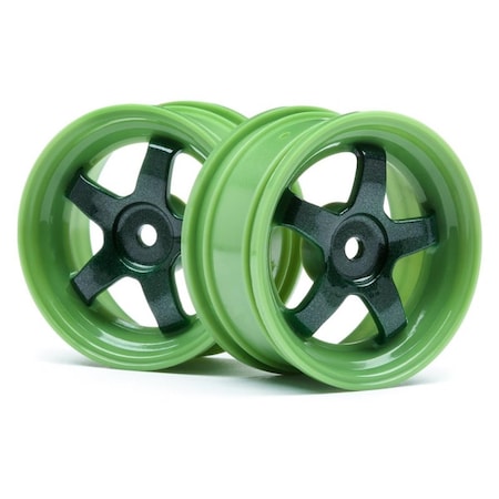 26 Mm Work Meister S1 Wheel - Green, 2 Piece